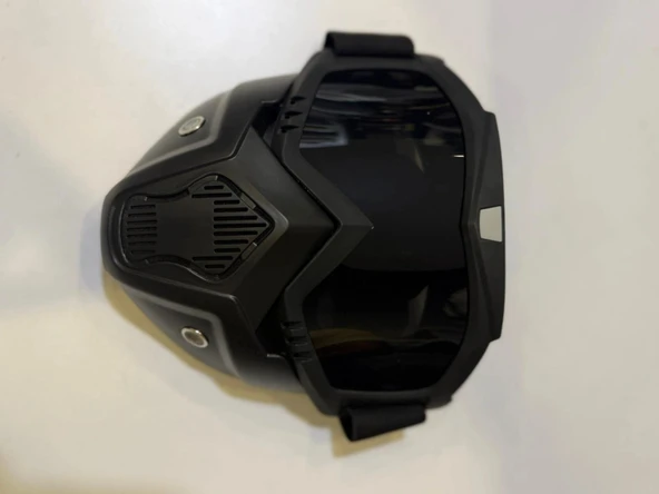 TEX 710 Jet Kask Maskesi Siyah Cam - Resim 2