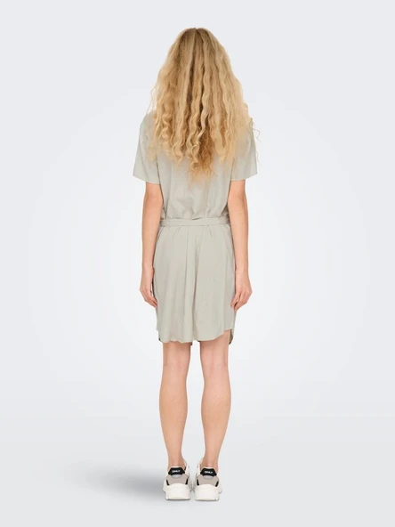 JDYCAYA LINEN S/S SHIRT DRESS WVN DIA  Kadın Elbise 15346558 ürün görseli 1