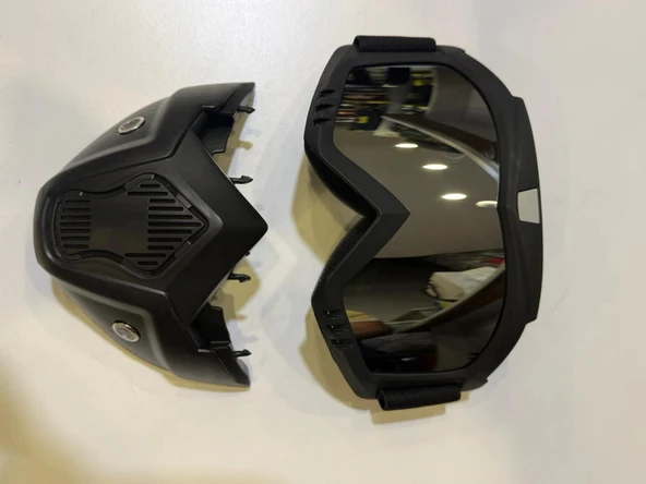 Tex 710 Jet Maske GÜMÜŞ CAM - Resim 2