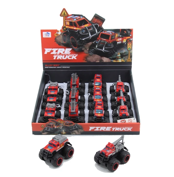 779-69A DUBLE SÜRTMELİ METAL DIECAST İTFAİYE ürün görseli 1