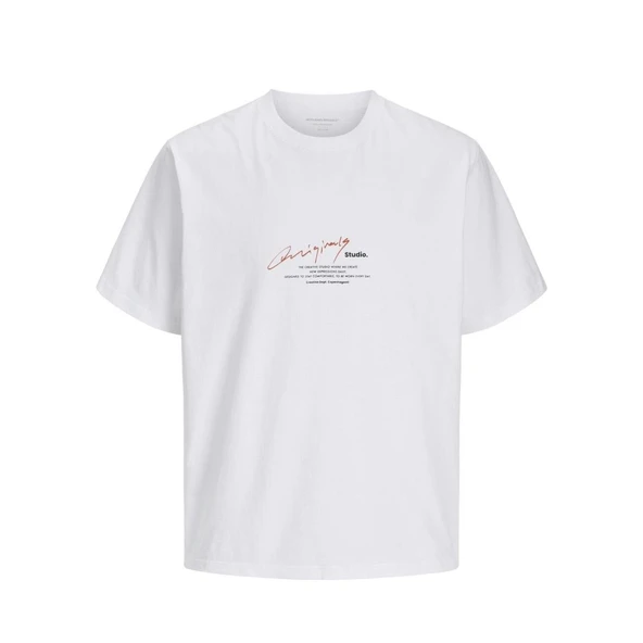 JORMANCHESTER SCRIPT TEE SS CREW NECK  Erkek T-Shirt 12273373 ürün görseli 1