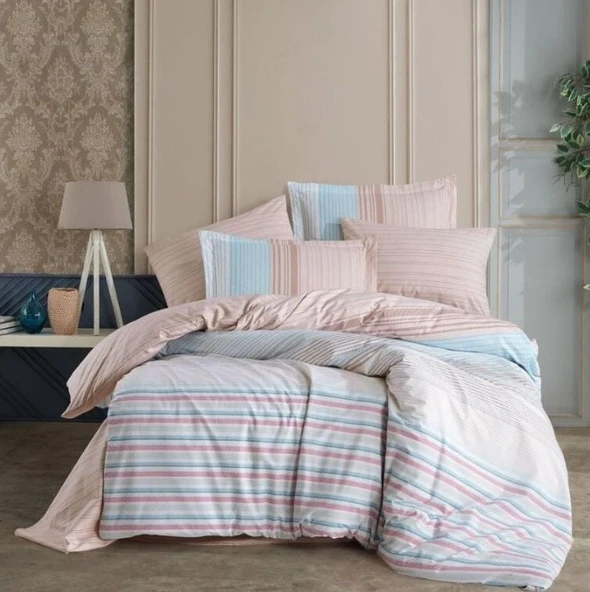 Hobby Kingsize Poplin Nevresim Trella Turkuaz ürün görseli 1
