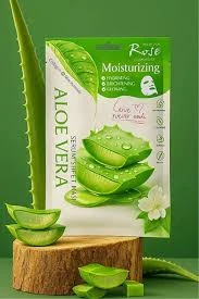 Roesia Rose Cosmetics Aloe Vera Özlü Hazır Kağıt Yüz Maskesi ürün görseli 1