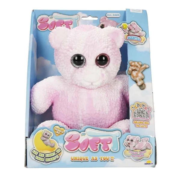 S01012331 FİGÜR SOFT BEAR DELUX KARAN PARLAYAN-SUN - Resim 3