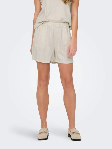 JDYCAYA LINEN HW SHORTS WVN DIA  Kadın Şort 15346562 ürün görseli 1