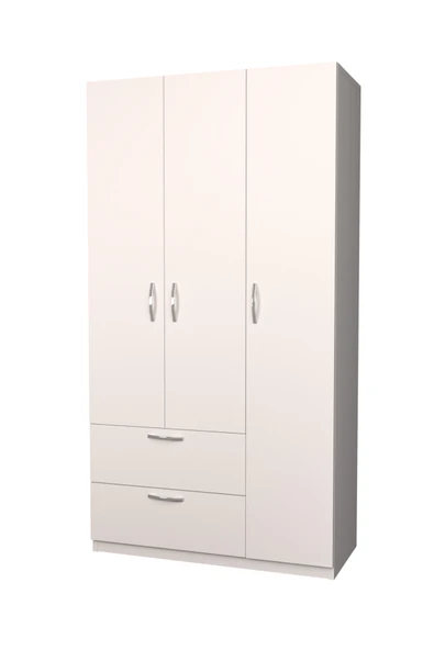 Homendra 3 Kapaklı Çekmeceli Gardrop - Resim 3