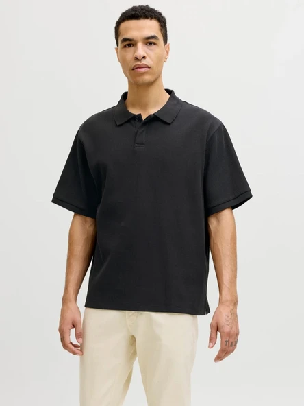 JJEHARRISON STRUCTURE POLO SS LN  Erkek T-Shirt 12287988 ürün görseli 1