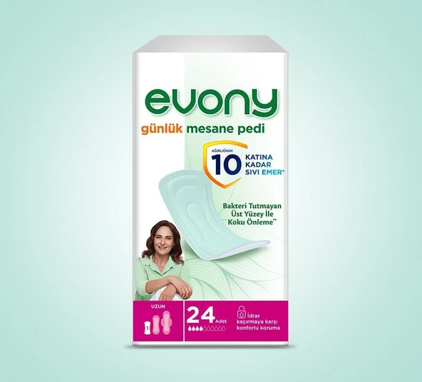 EVONY GÜNLÜK MESANE PEDİ 24 LÜ UZUN ürün görseli 1