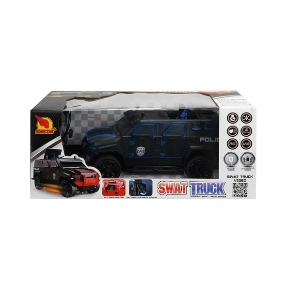 1:16 Uzaktan Kumandalı Işıklı Polis Panzer 1 Adet Fiyatıdır ürün görseli 1