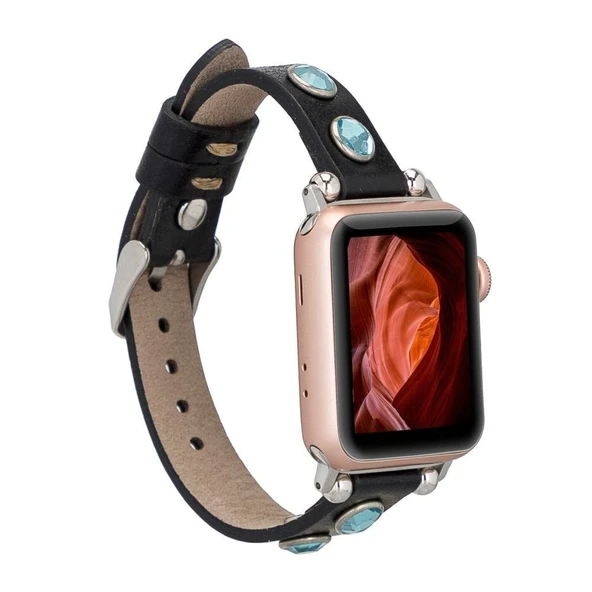 Apple Watch Uyumlu Deri Kordon 38-40-41mm TR RST1 ürün görseli 1