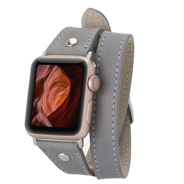 Apple Watch Uyumlu Deri Kordon 42-44-45mm Slim DT STRST9 ürün görseli 1