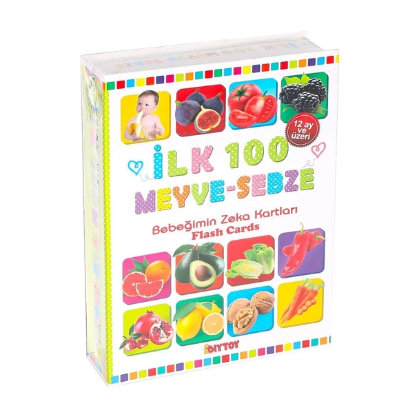 1765 Flash Card İlk 100 Meyveler Eğitici Kartlar ürün görseli 1