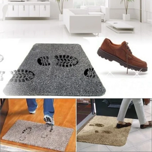 Çamaşır Makinesinde Yıkanabilir Kir Toz Emici Mikrofiberli Paspas ürün görseli 1