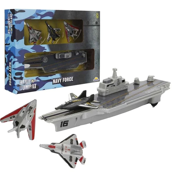 ASKER OYUN SET JET/UÇAK GEMİSİ 4PRÇ ürün görseli 1