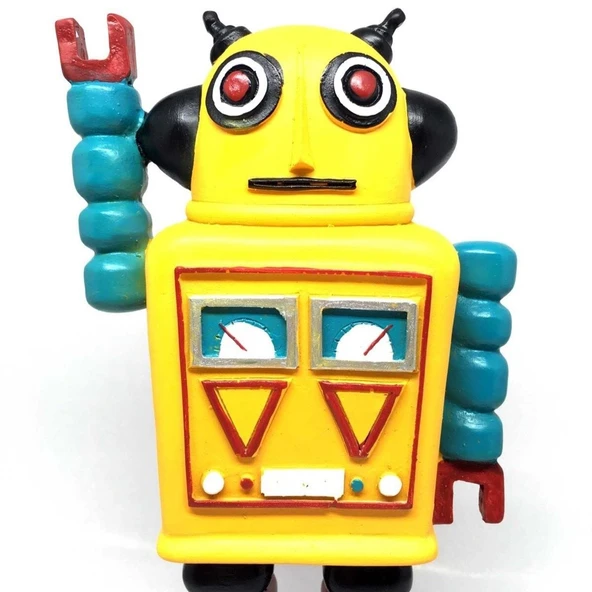 Decotown Nostaljik Sevimli Uzaylı Robot Şeklinde Figür Biblo ürün görseli 1