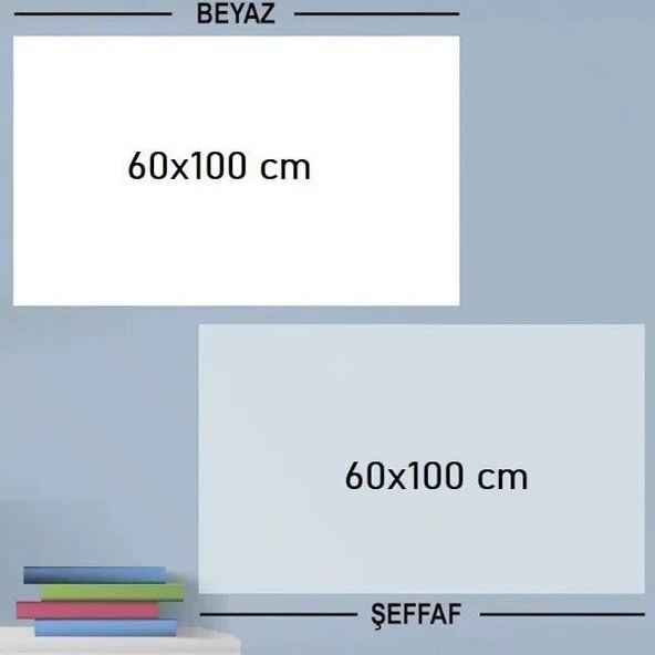 Ders Çalışma Yazı Tahtası Manyetik Duvar Stickerı 100x60 cm ürün görseli 1