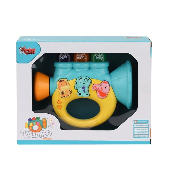 JLG-855-37A Işıklı ve Müzikli Trompet Bebek Pianosu ürün görseli 1