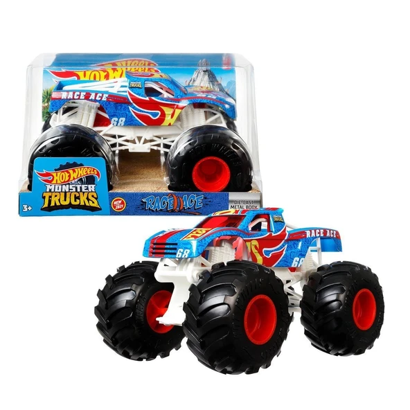 FYJ83 Hot Wheels Monster Trucks 1:24 Arabalar - Resim 8