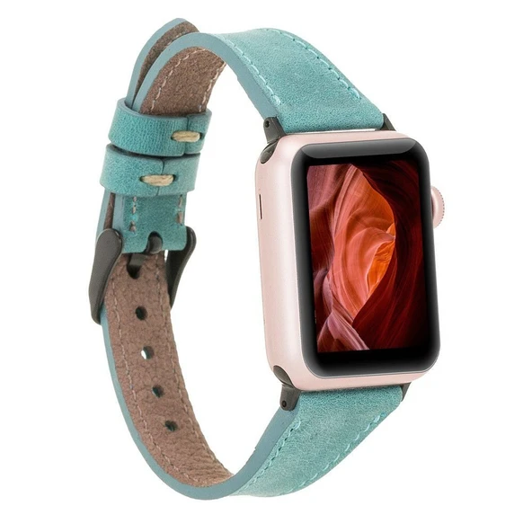 Apple Watch Uyumlu Deri Kordon 42-44-45mm Slim CZ12 ürün görseli 1