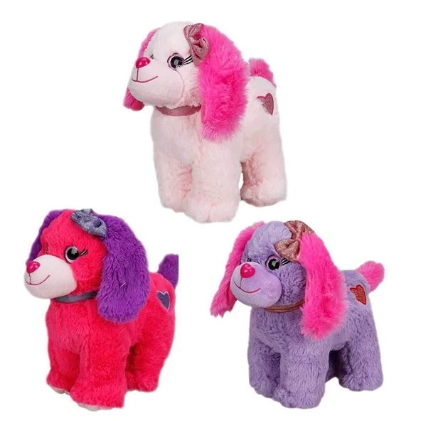 Peluş Köpek Oturan Renkli 25 Cm 1 Adet Fiyatıdır ürün görseli 1