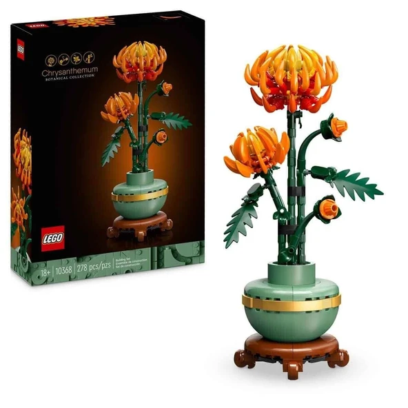 10368 Lego icons - Krizantem - Chrysanthemum 278 parça +18 yaş ürün görseli 1