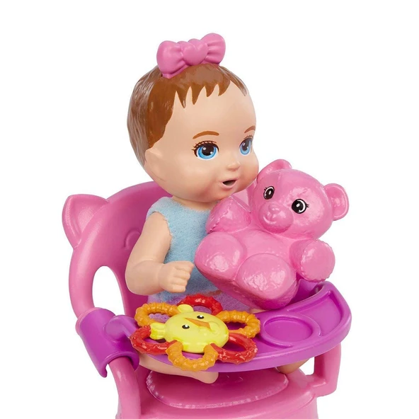 GHV83 Özellikli Minik Bebekler /Barbie Bebek Bakıcısı -1 Adet Stokta Olan Gönderilir ürün görseli 1