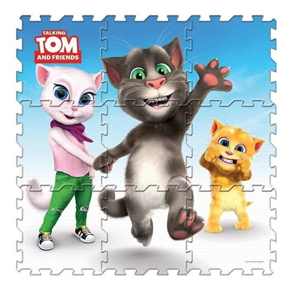 Konuşan Kedi Tom ve Eva Yer Matı ürün görseli 1