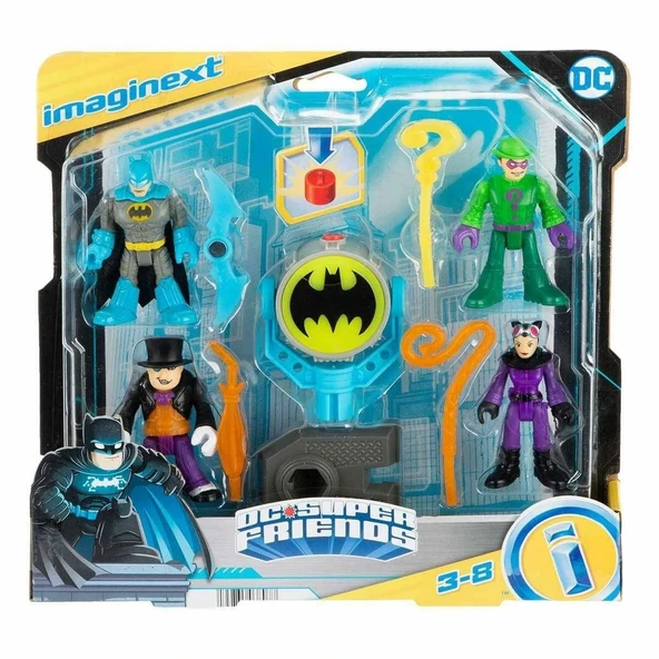 HFD47 Imaginext, Bat-Tech Bat-Signal Figür Seti, DC Super Friends ürün görseli 1