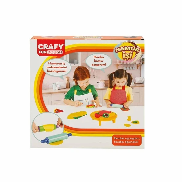 Crafy Hamur İşi Oyun Hamuru Seti 200 g 6 Parça ürün görseli 1