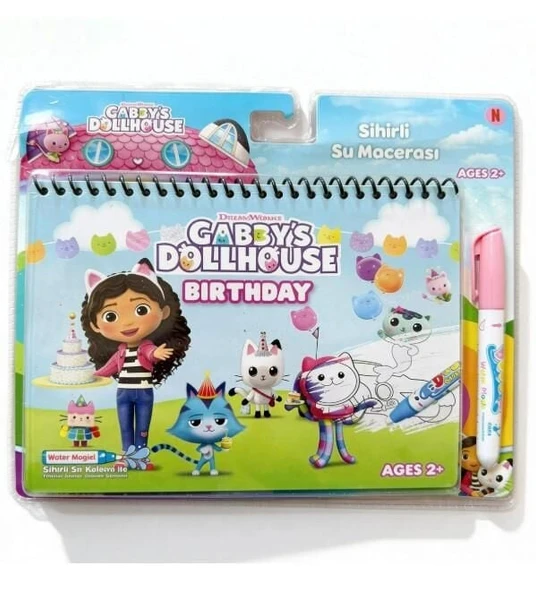 BK0011 GABBY DOLLHOUSE LİSANSLI BOYAMA KİTABI-GPT ürün görseli 1