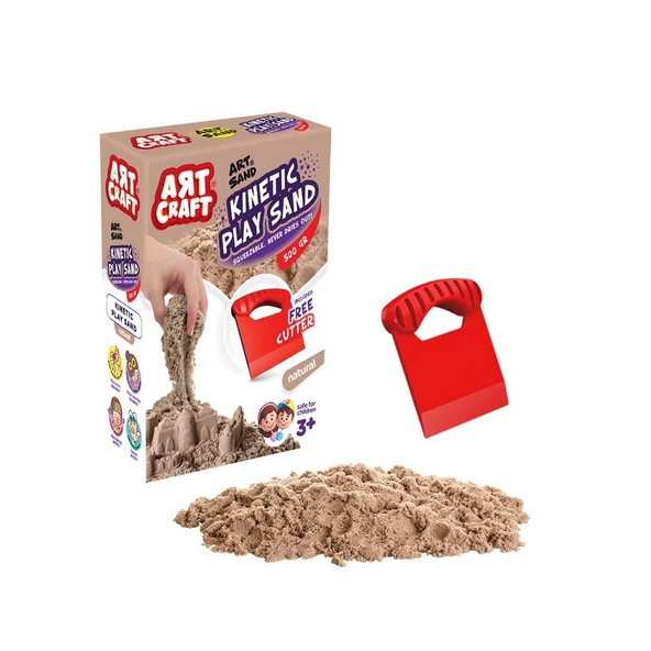 03685 Dede, Aksesuarlı Naturel Kinetik Oyun Kumu 500 gr ürün görseli 1