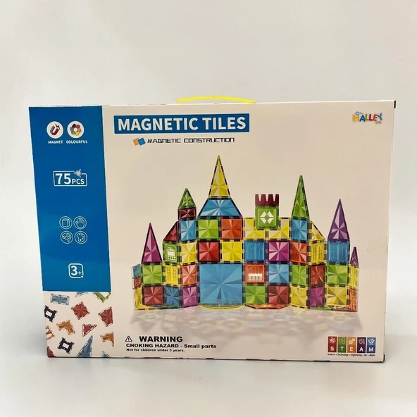 SH40764 75 PARÇA YILDIZ ELMAS RENKLİ PENC.MAGN-ZRV ürün görseli 1