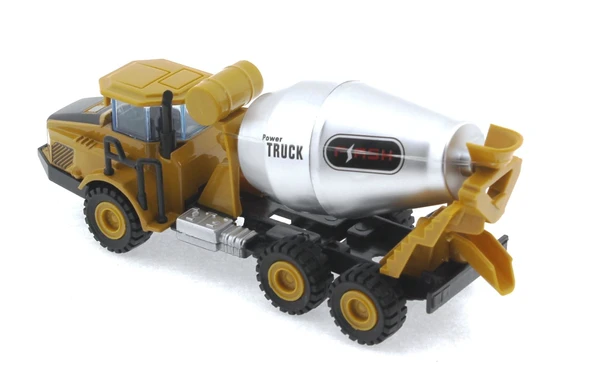 Die Cast Mini İnşaat Aracı Mikser - Resim 5