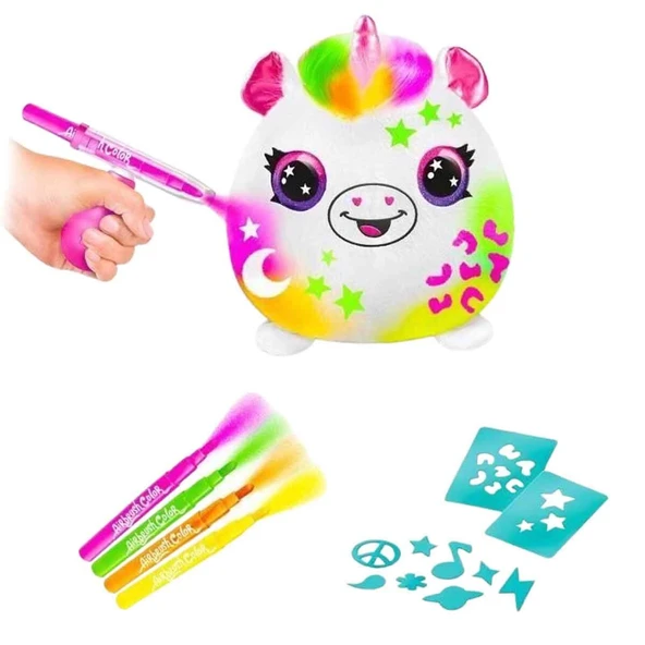 Airbrush Peluş Neon Boyama Seti ürün görseli 1
