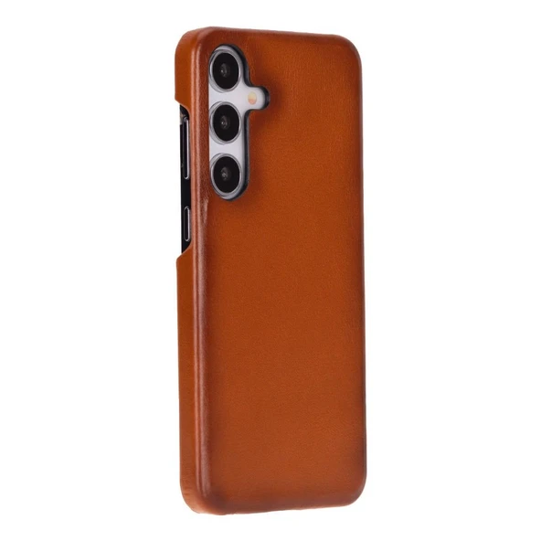 Samsung Galaxy S25 Uyumlu, Hakiki Deri, El Yapımı Arka Kapak, Gölgeli Taba ürün görseli 1