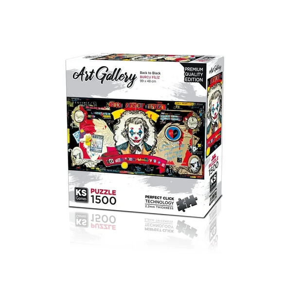 KS Games Back to Black Puzzle 1500 Parça ürün görseli 1