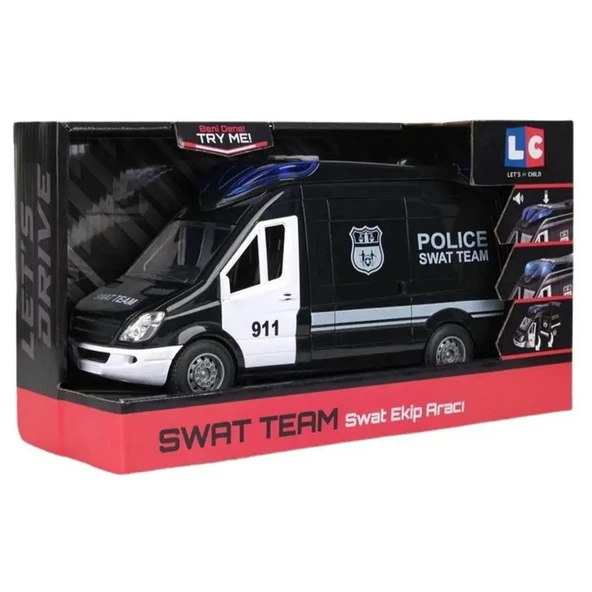 Lc Sesli Ve Işıklı Polis Minibüsü LC-31362 ürün görseli 1