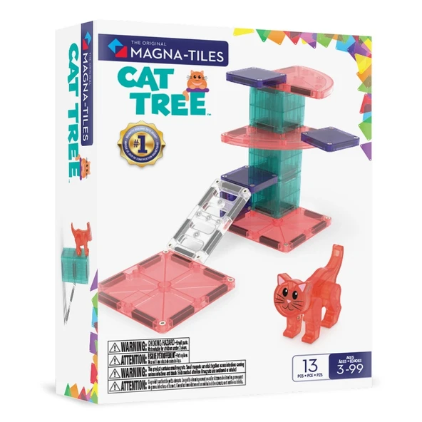 Magna Tiles Kedi Tırmanma Ağacı 13 Parça ürün görseli 1