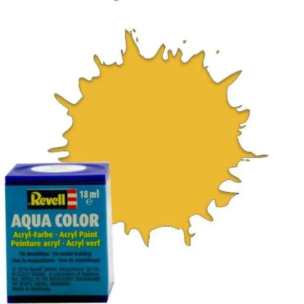 Aqua Color Sandy Yellow - Mat Boya- 18 ml ürün görseli 1