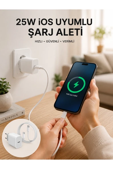 Type-C Hızlı Şarj Özellikli Cihazı USB-C Kablo Dahil ürün görseli 1