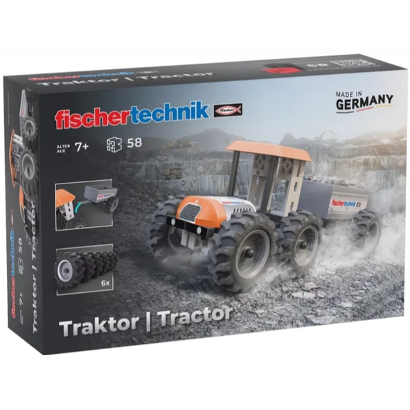 Fischertechnik Traktör Yapım Oyuncağı 58 Parça ürün görseli 1