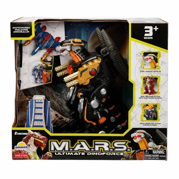MARS Sesli ve Işıklı Uzaylı Dinozor - Resim 4