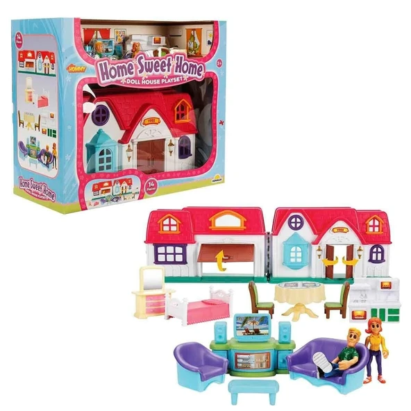 5676 SUN-SABC-HMY-EV OYUN SET HOME SWEET HOME 14 PRÇ ürün görseli 1