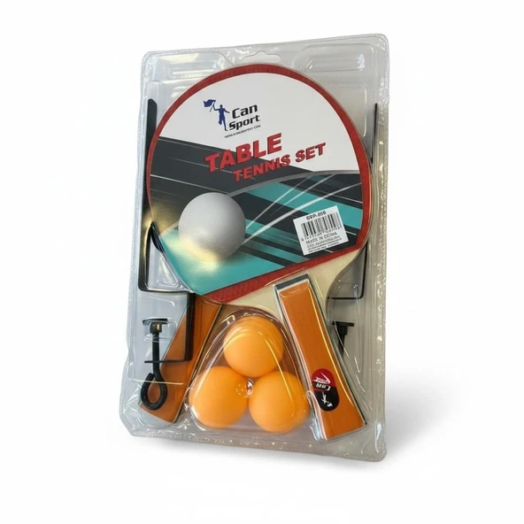 BSR-809 PVC DE PİNPON RAKETİ FİLE VE 3 TOP -CNT ürün görseli 1