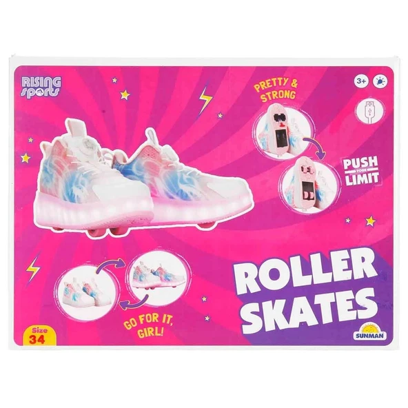 Rising Sports Işıklı Patenli Kız Spor Ayakkabı 34 Numara S00006434 ürün görseli 1
