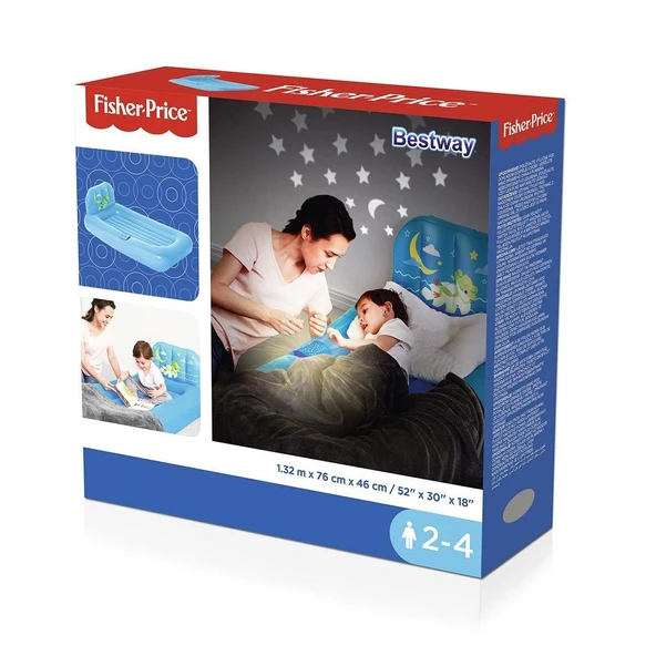 Bestway Fisher Price Mavi Çocuk Yatağı - BW93546 ürün görseli 1