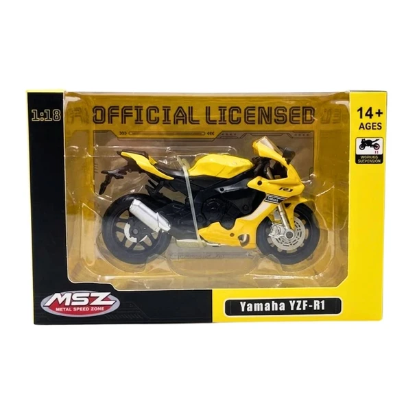 1/18 YAMAHA YZF-R1 Model Motosiklet ürün görseli 1