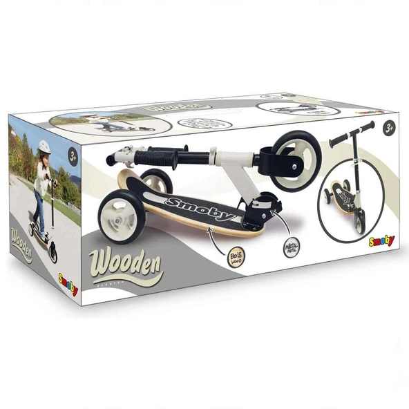Smoby Ahşap 3W Katlanabilir Scooter SMB-7600750908 - Resim 2
