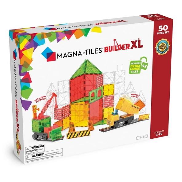 Magna Tiles Builder XL 50 Parça ürün görseli 1