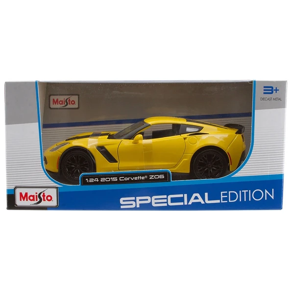 Maisto 1/24 2015 Model Corvette Z06 - Resim 4
